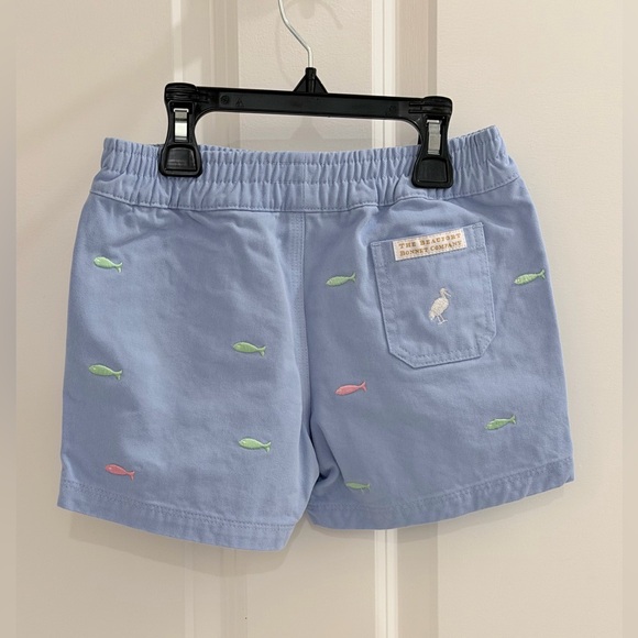 The Beaufort Bonnet Company - Blue Sheffield Shorts with Fish - Boys Size 6 - Picture 2 of 4